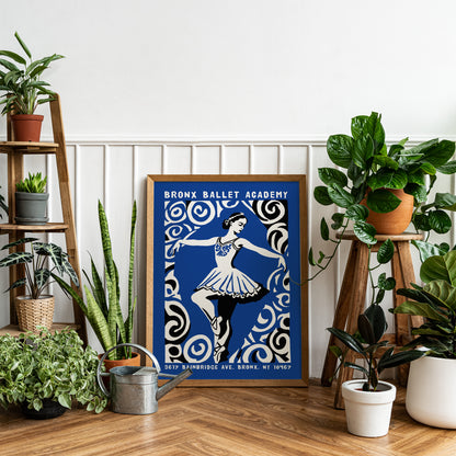 Vintage Bronx Ballet Academy Poster