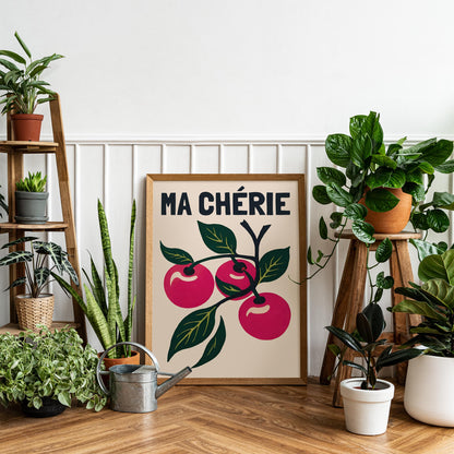 Ma Cherie Cherry Art Print Poster