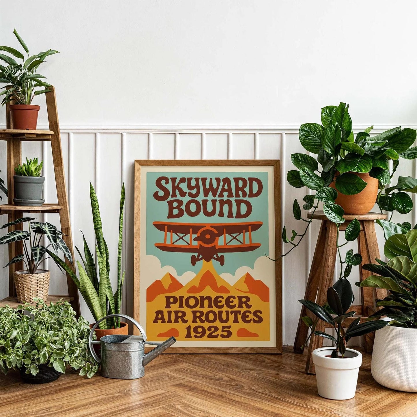 1925 Air Route Poster