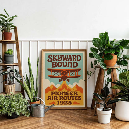 1925 Air Route Poster