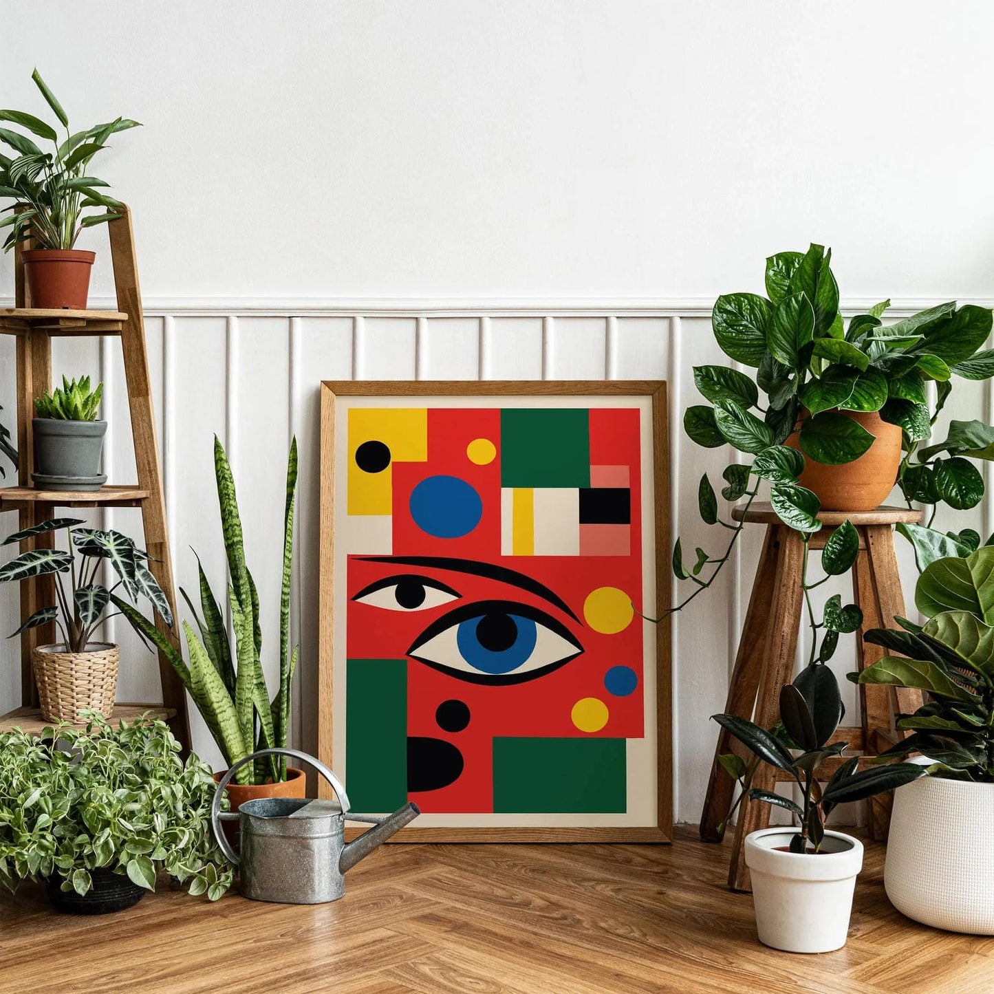 Abstract Eye Mid-Century Modern Art