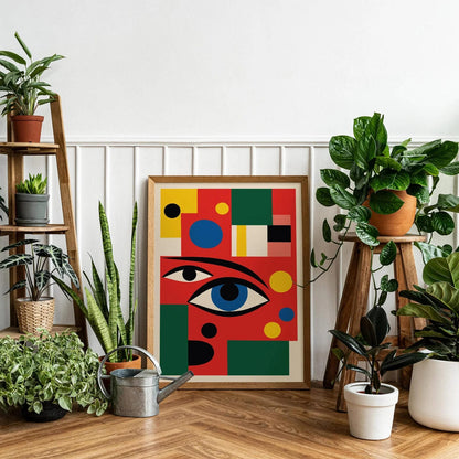 Abstract Eye Mid-Century Modern Art