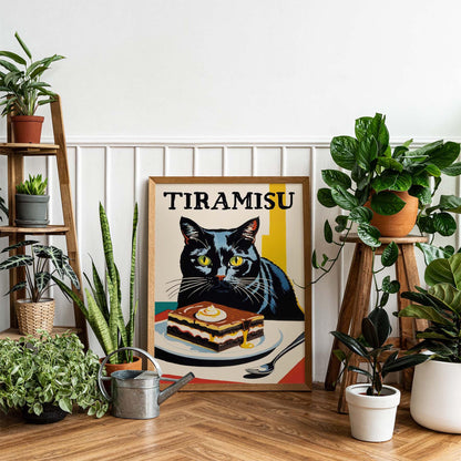 Tiramisu Cat Poster