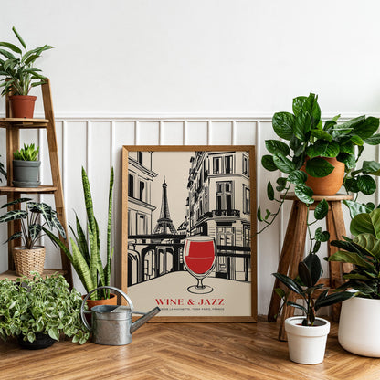 Wine & Jazz Festival in Paris Wall Art