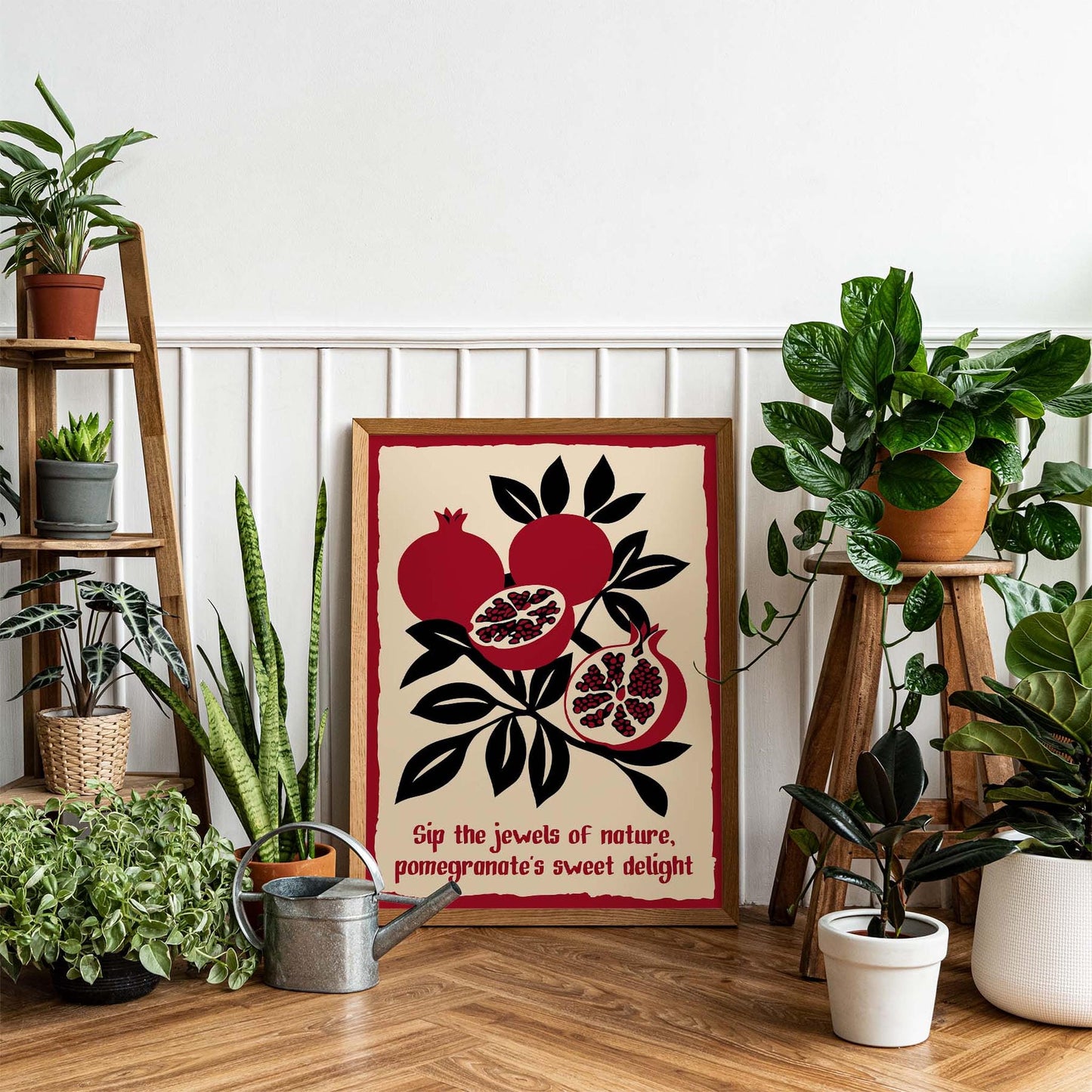 Pomegranate Delight Vintage Poster