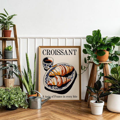 Croissant & Coffee: A Taste of France Poster