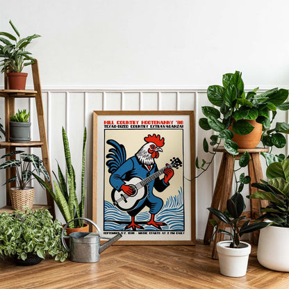 Texas Country Fest Poster 1986