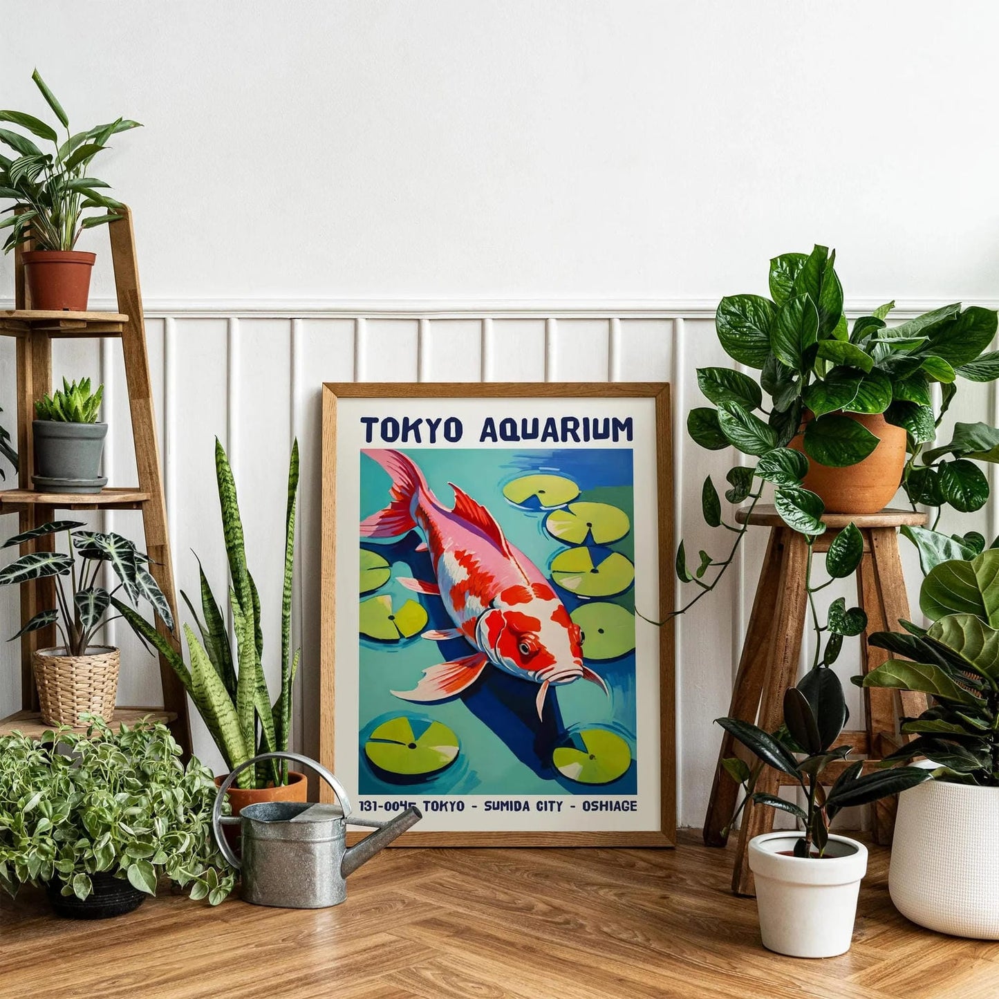 Tokyo Aquarium Lily Pond Poster