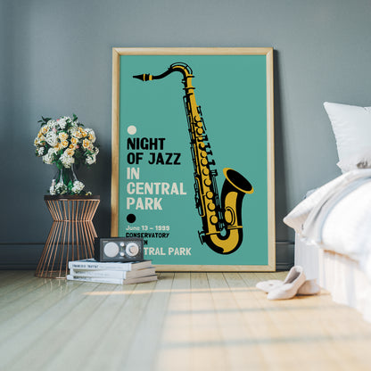 Night of Jazz In Central Park Poster