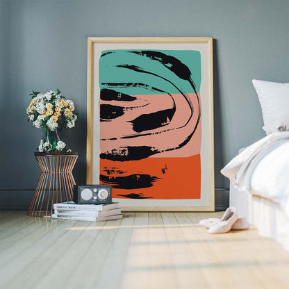Abstract Brushstroke Poster Print