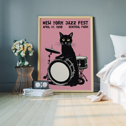 New York Jazz Fest 1998 Cat Poster
