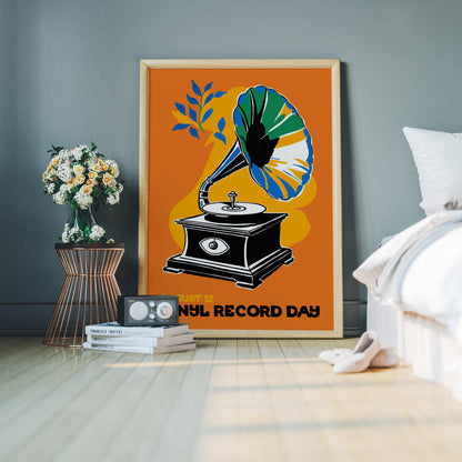 Vinyl Record Day - Gramophone Art Print