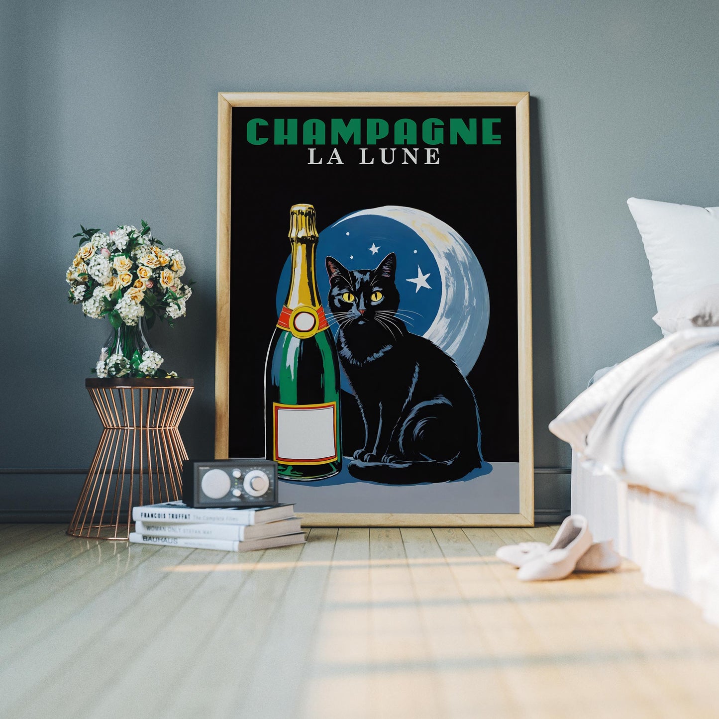 Champagne La Lune Wall Art