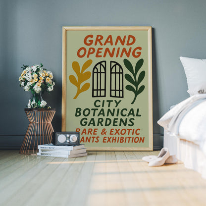 Botanical Gardens Exhibition Poster