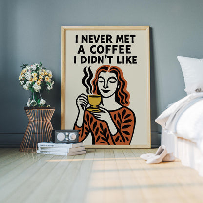 Coffee Lover Quote Wall Art