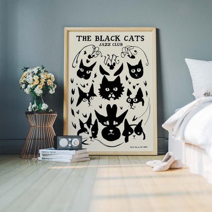 The Black Cats Jazz Club Poster