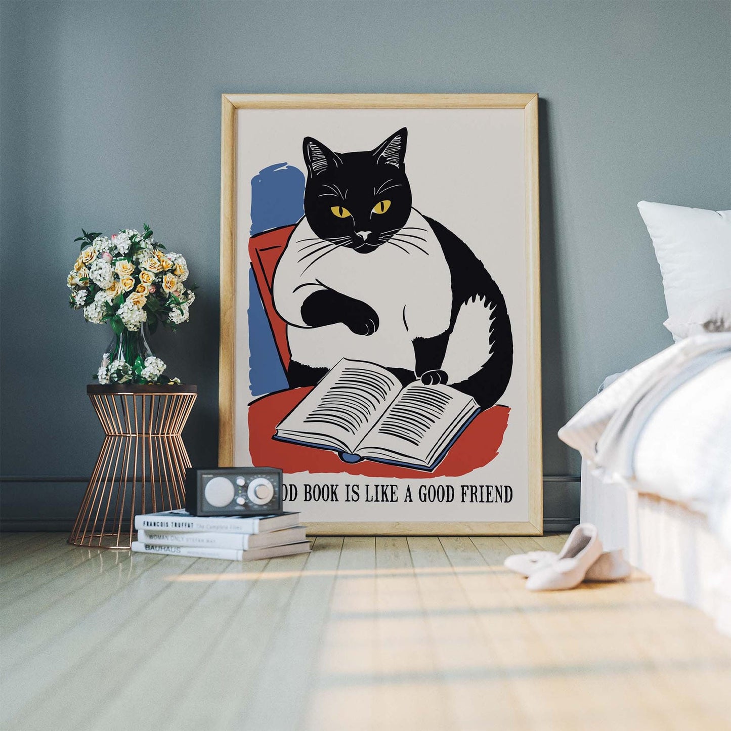 Good Book Friend Poster Print