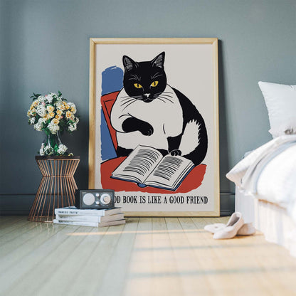 Good Book Friend Poster Print