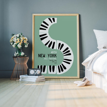 New York Jazz Festival Piano Art Print