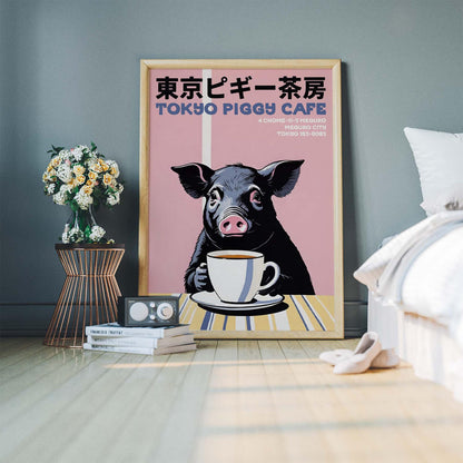 Tokyo Piggy Cafe Poster Print