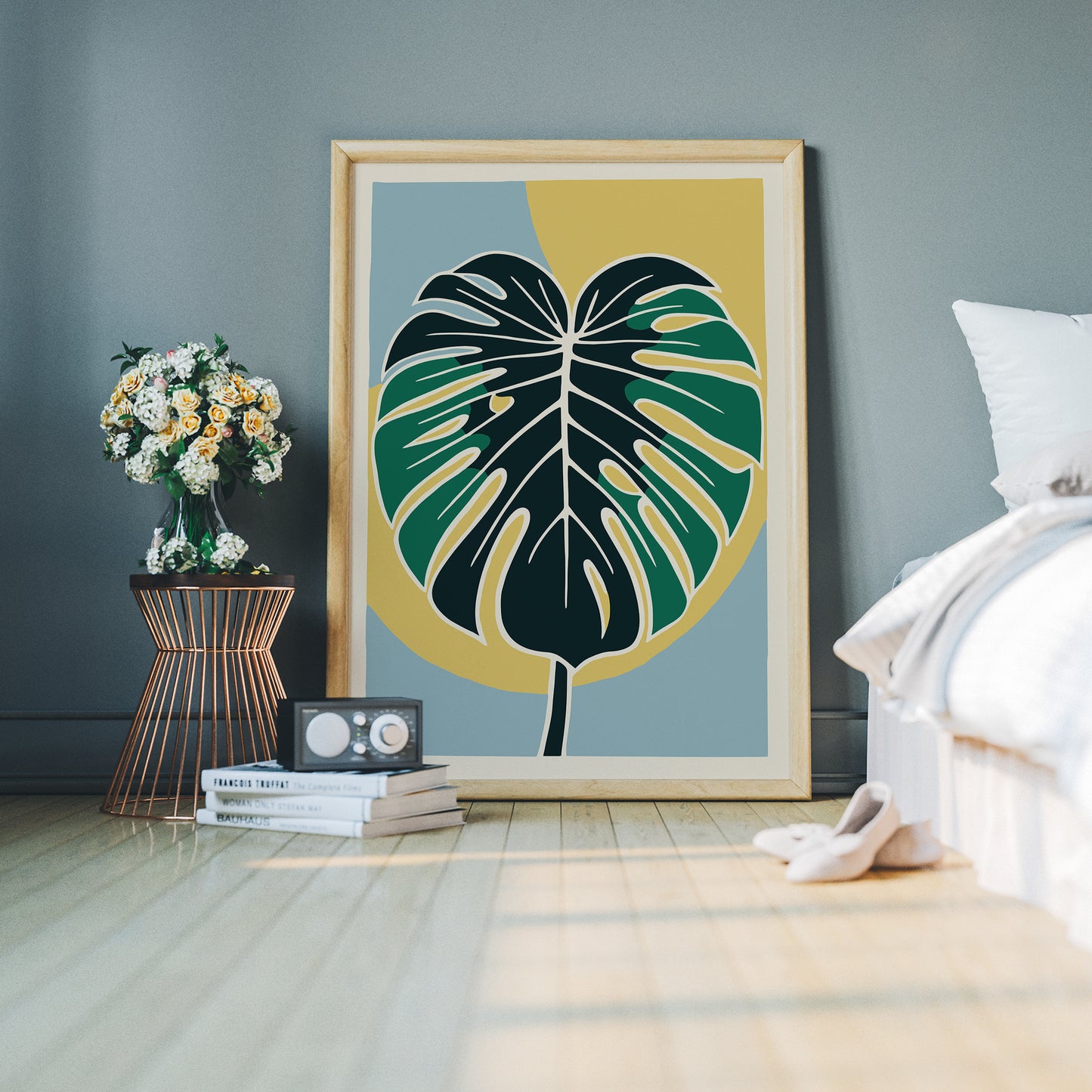 Boho Chic Monstera Leaf Poster