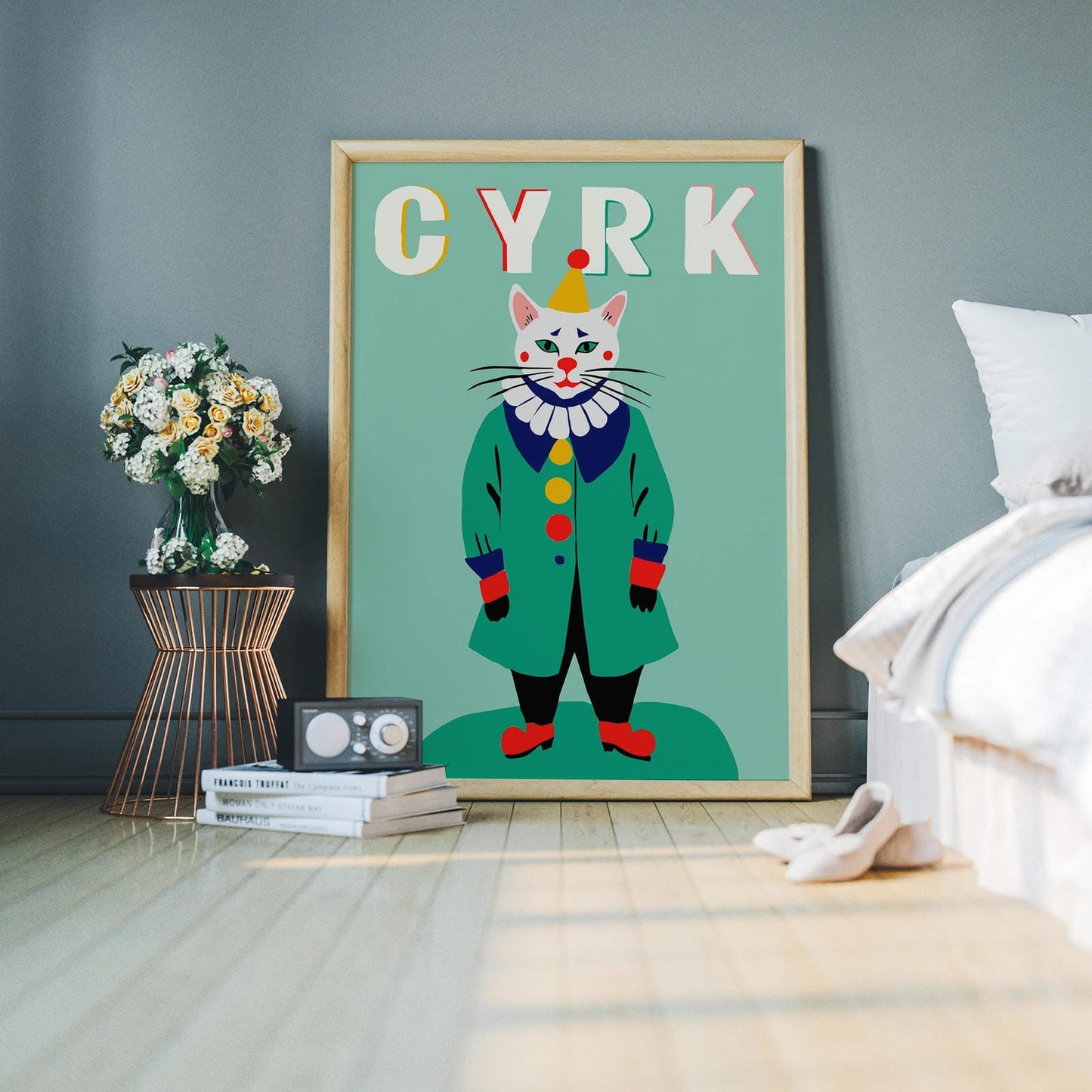 CYRK Polish Circus Green Vintage Poster