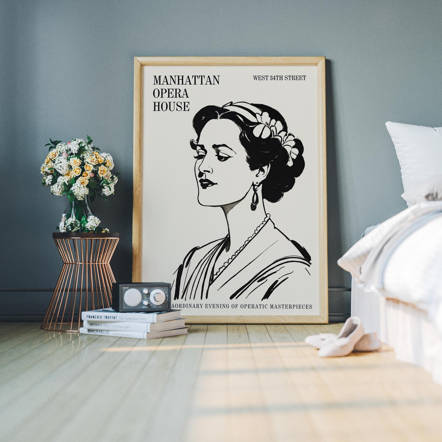 Vintage Opera Lady Poster