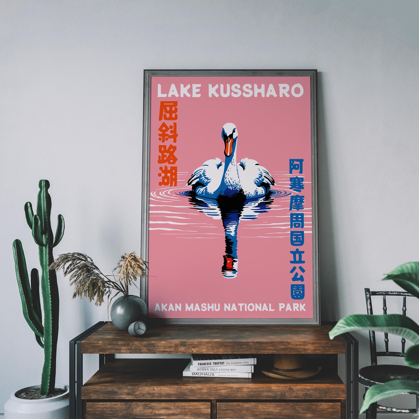 Lake Kussharo Swan Travel Poster