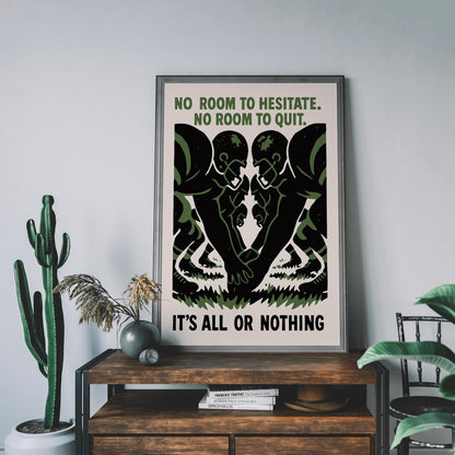 All Or Nothing Football Poster