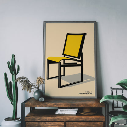 Bauhaus Furniture - Chair Model S6 Poster