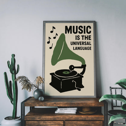 Universal Music Gramophone Poster