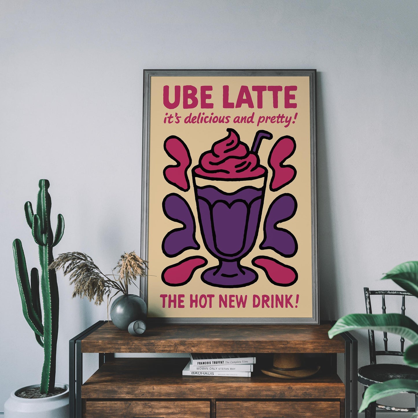 Ube Latte Poster Print