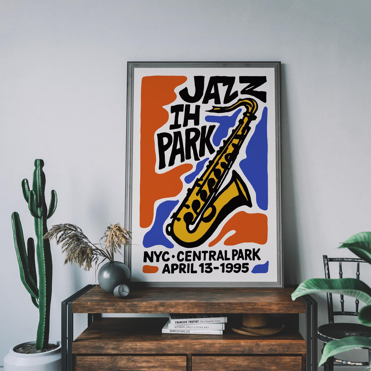 Jazz in the Park Sax Poster