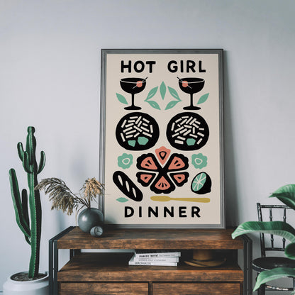 Hot Girl Dinner Poster