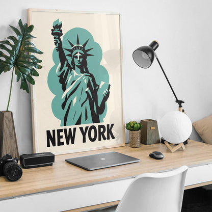 New York Statue Poster