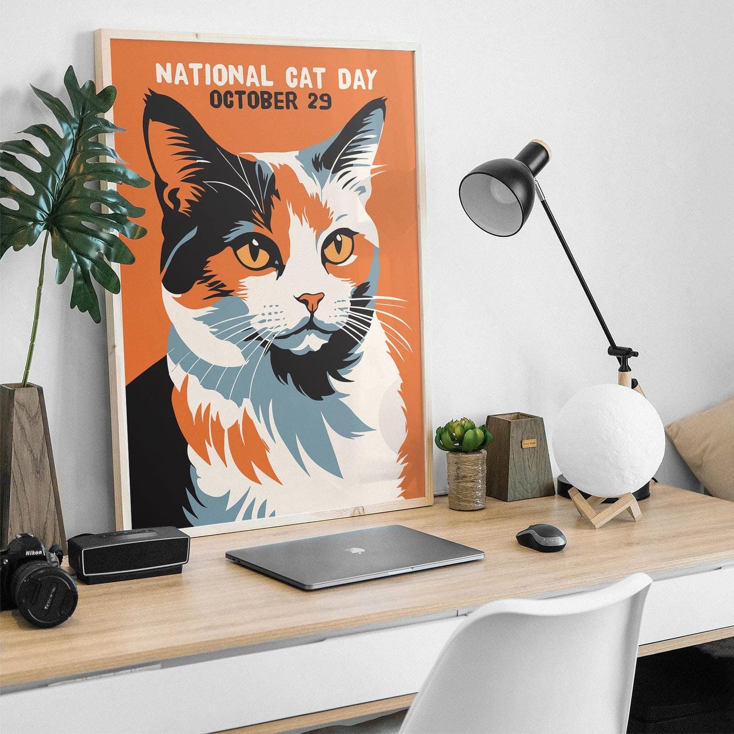 National Cat Day – Bold Feline Wall Art