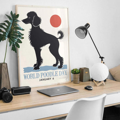 World Poodle Day Minimalist Poster