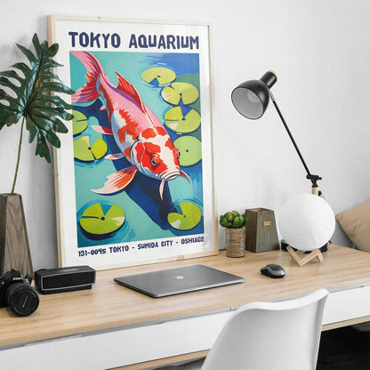 Tokyo Aquarium Lily Pond Poster