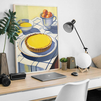 Lemon Tart Still Life Kitchen Poster