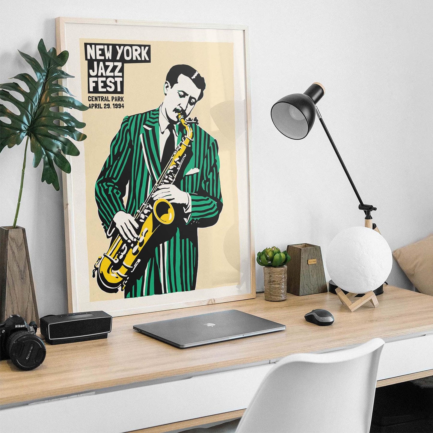 New York Jazz Fest Saxophone Print