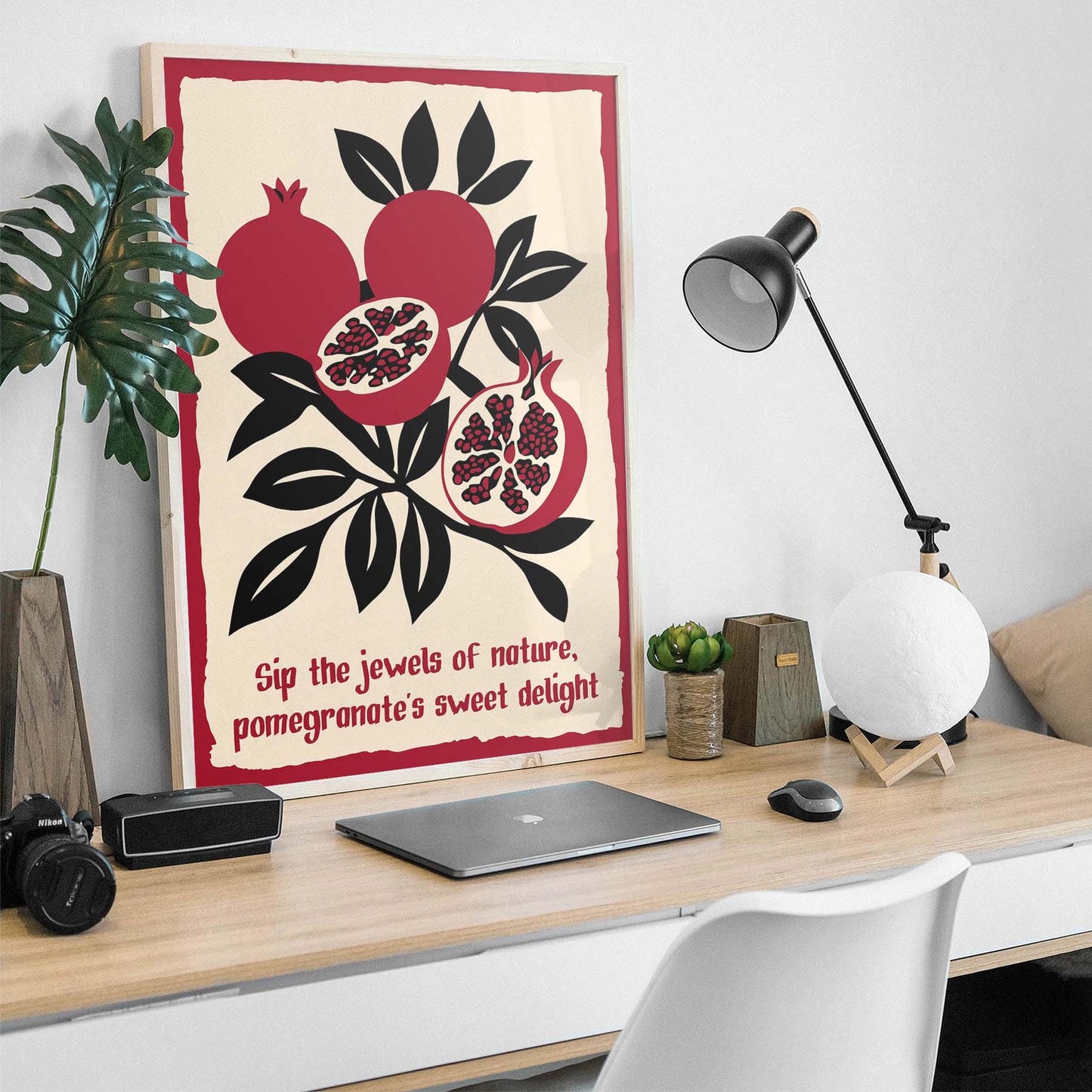 Pomegranate Delight Vintage Poster