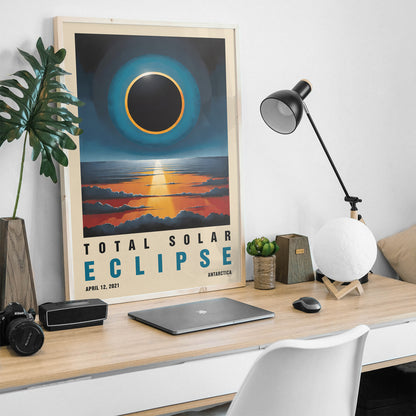 Solar Eclipse Antarctica Poster