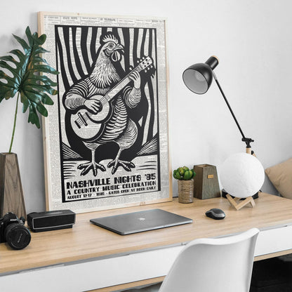 Nashville Country Music Poster