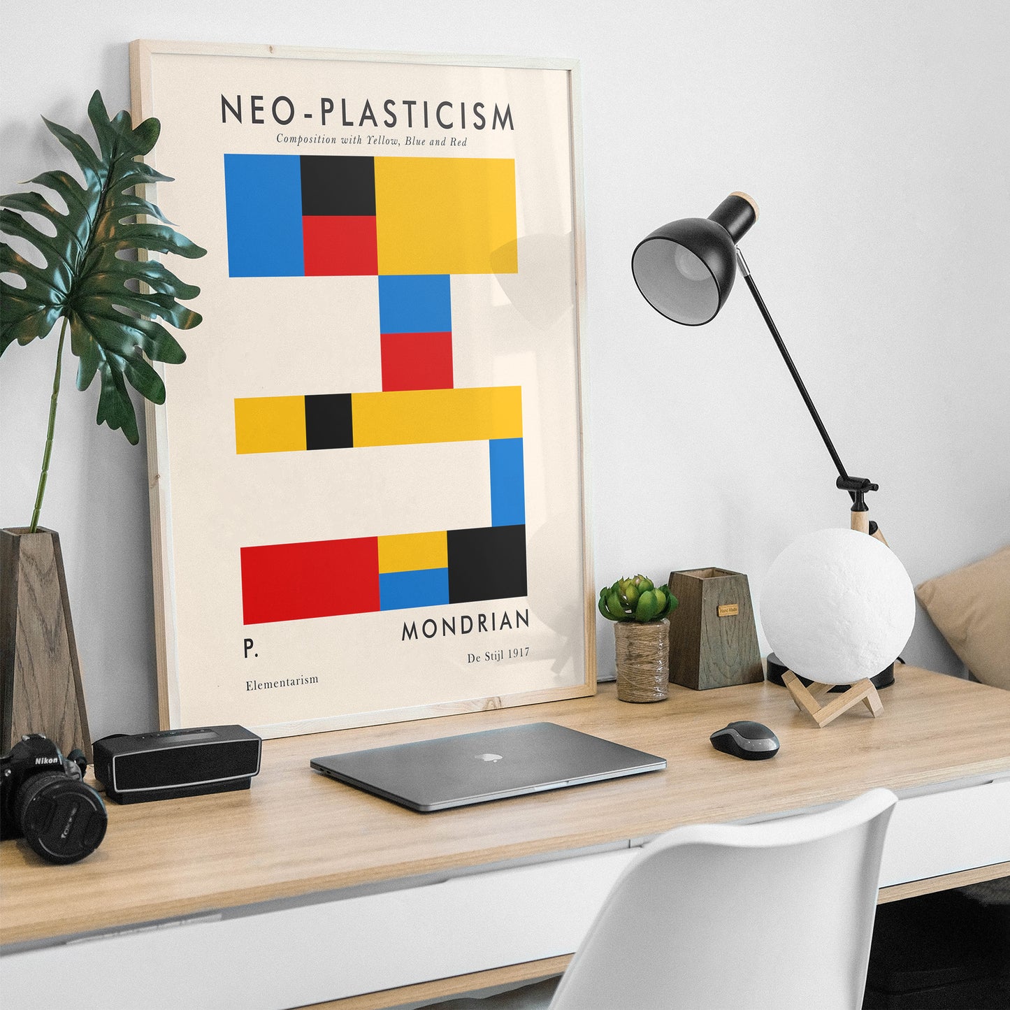 Mondrian Bauhaus Geometric Poster