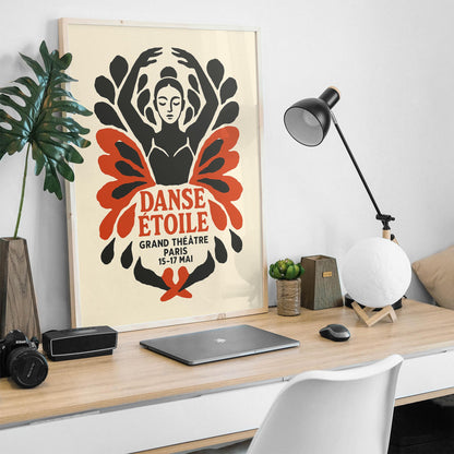 Danse Étoile Ballet Poster - French Dance Wall Art