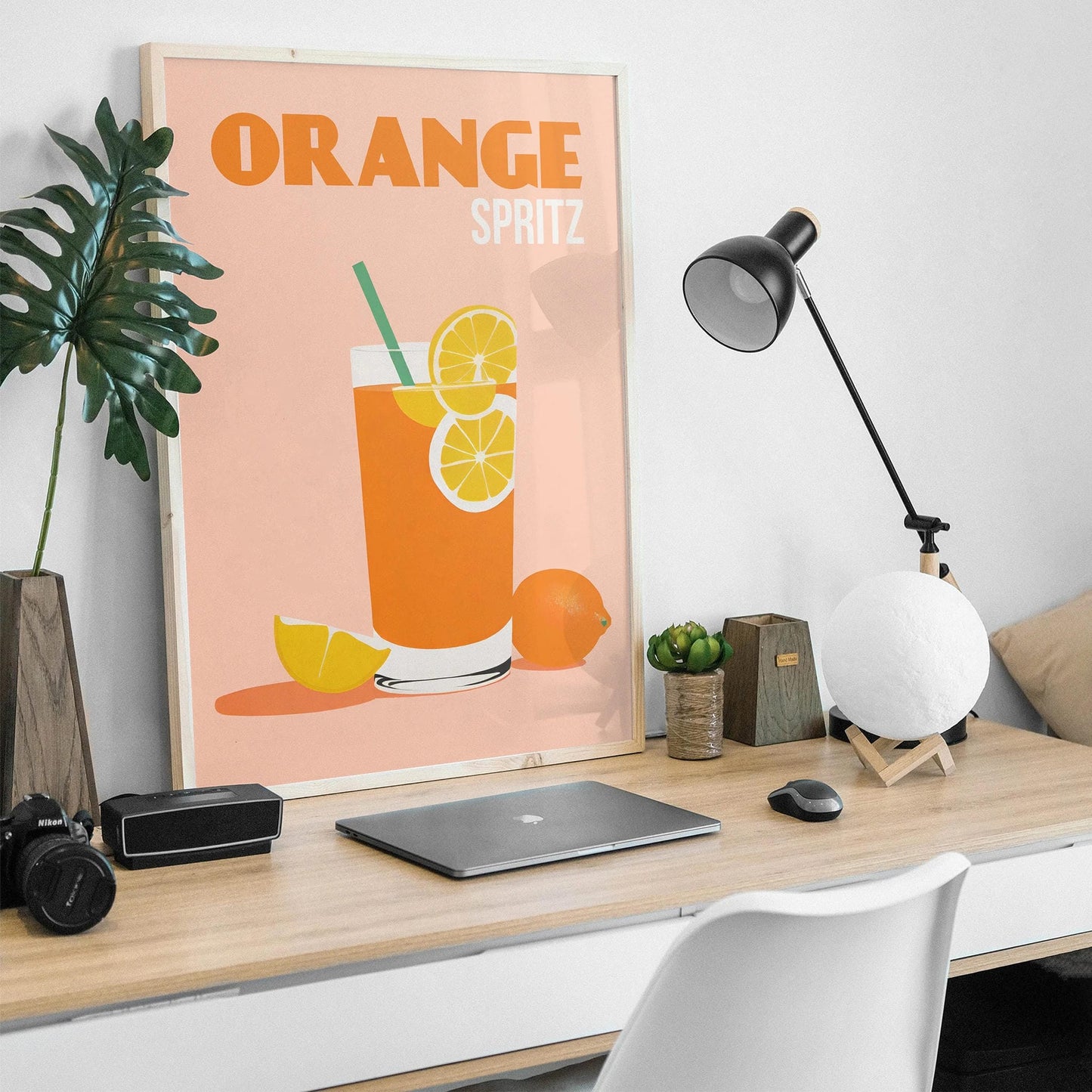 Orange Spritz Cocktail Art Print