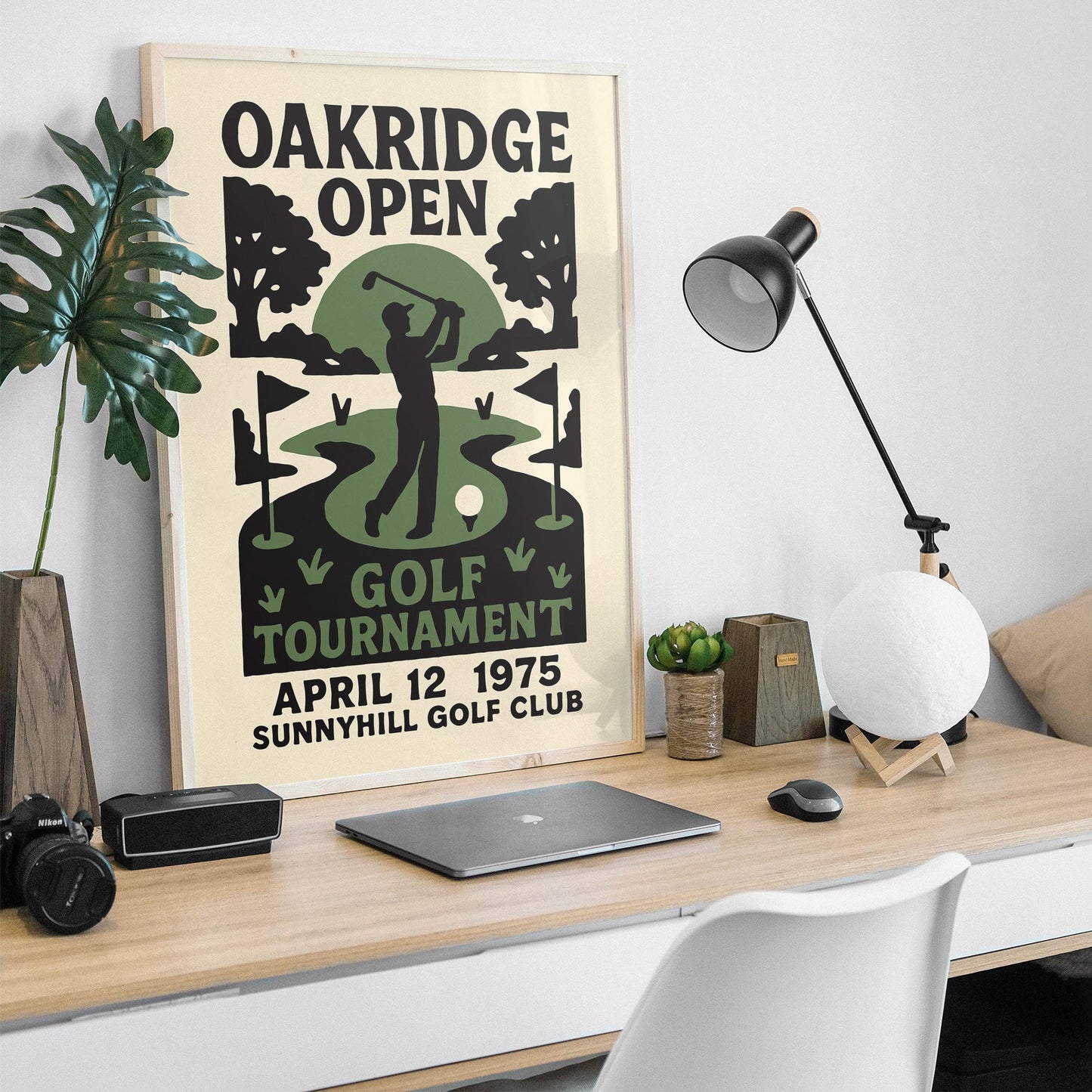 Vintage Golf Tournament Poster Print