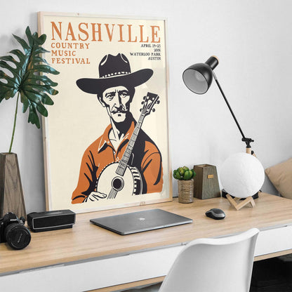 Nashville Country Music Poster Print