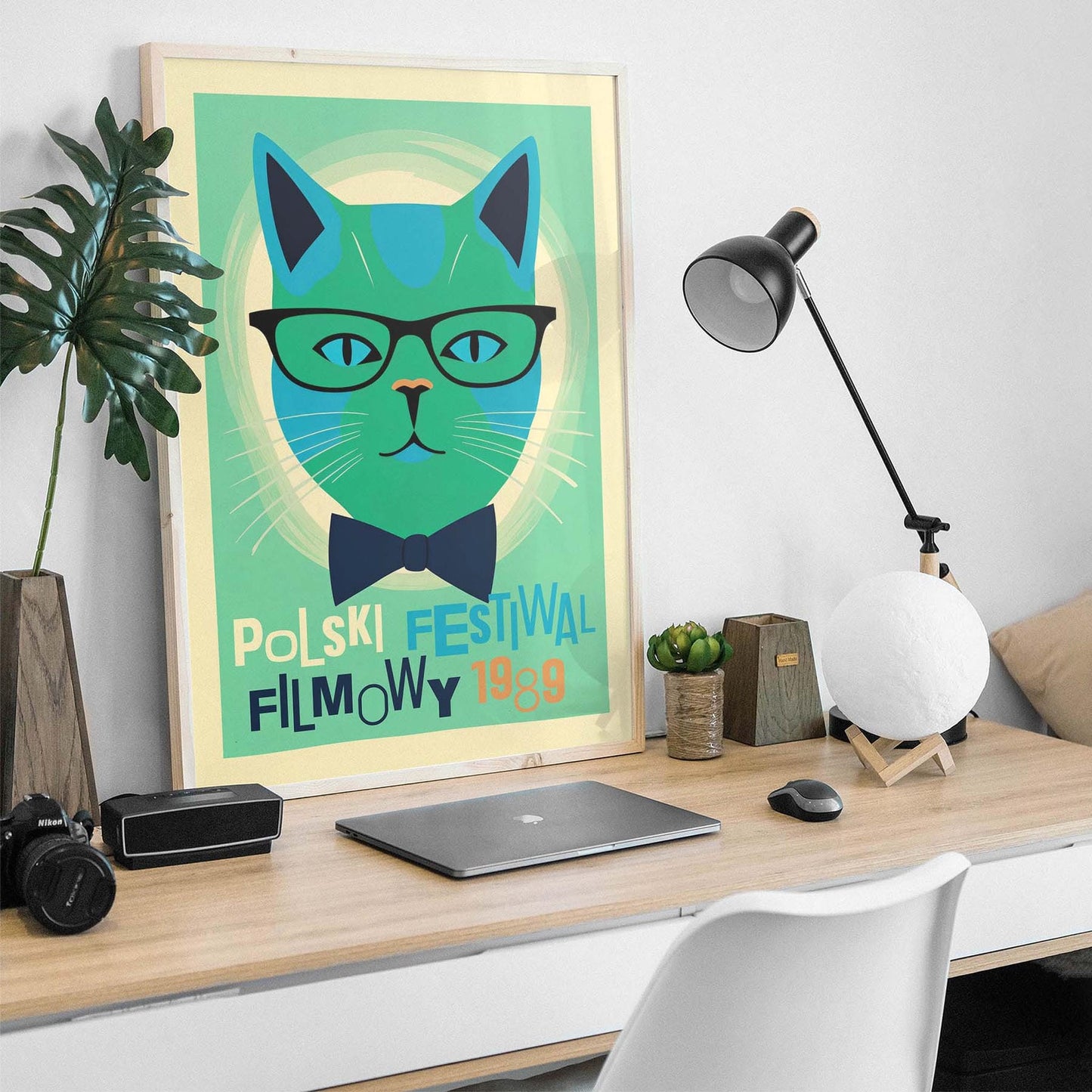 Retro Polish Cinema Art Poster