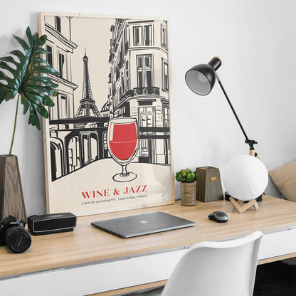 Wine & Jazz Festival in Paris Wall Art